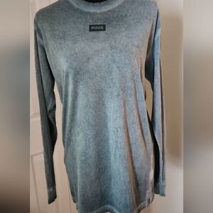 Victoria's Secret PINK Heathered Gray Long Sleeve